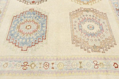 6 x 9 Modern Turkish Oushak Rug 53532