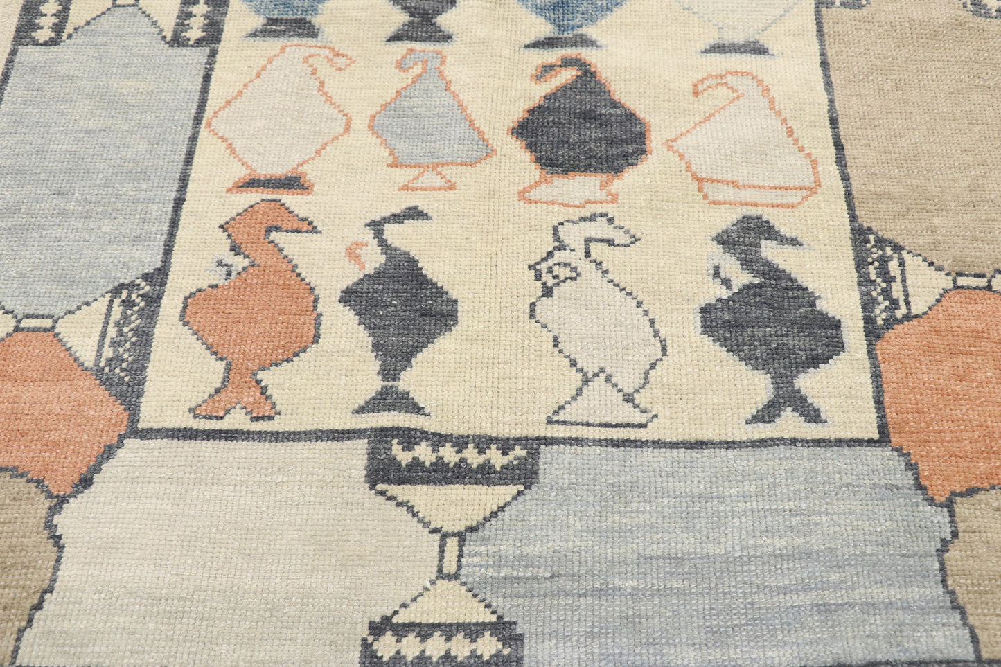 4 x 6 Contemporary Turkish Oushak Rug 53533