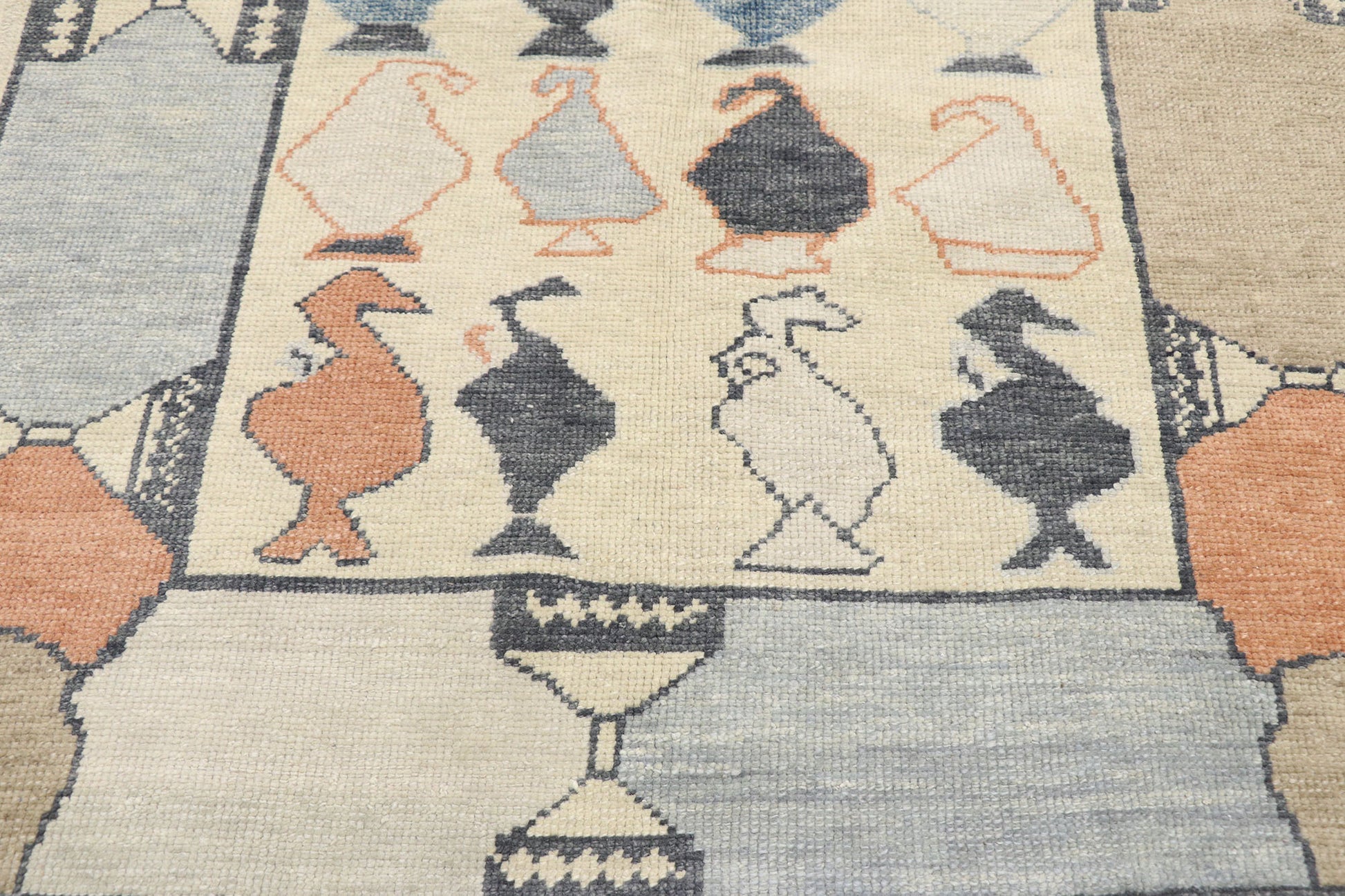 4 x 6 Contemporary Turkish Oushak Rug 53533
