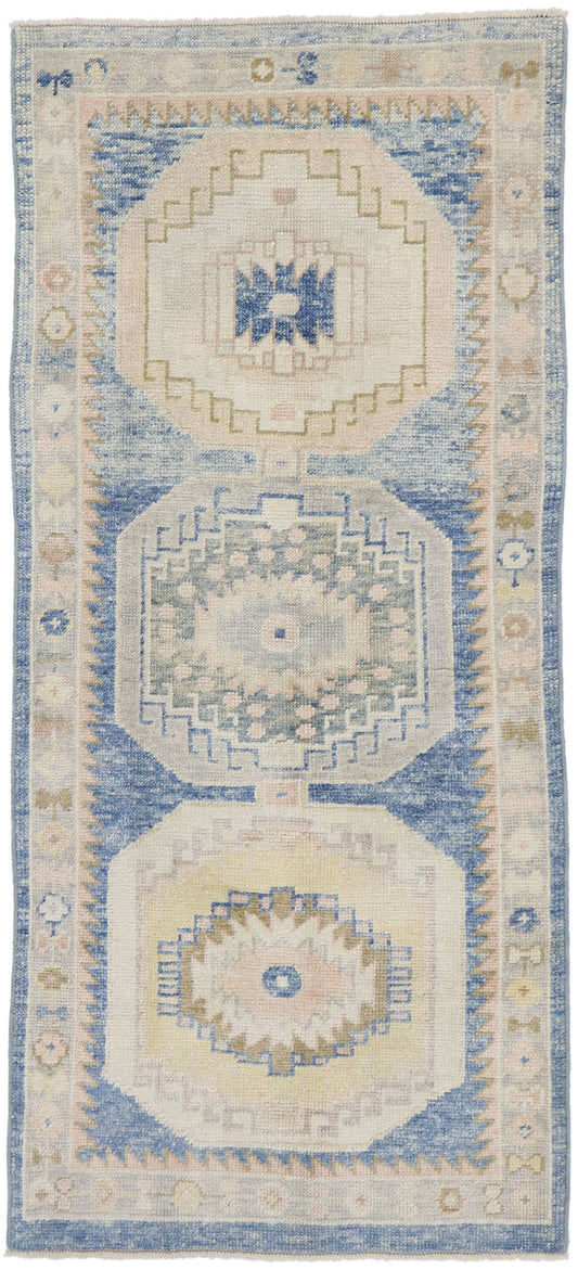 3 x 6 Contemporary Turkish Oushak Rug 53534