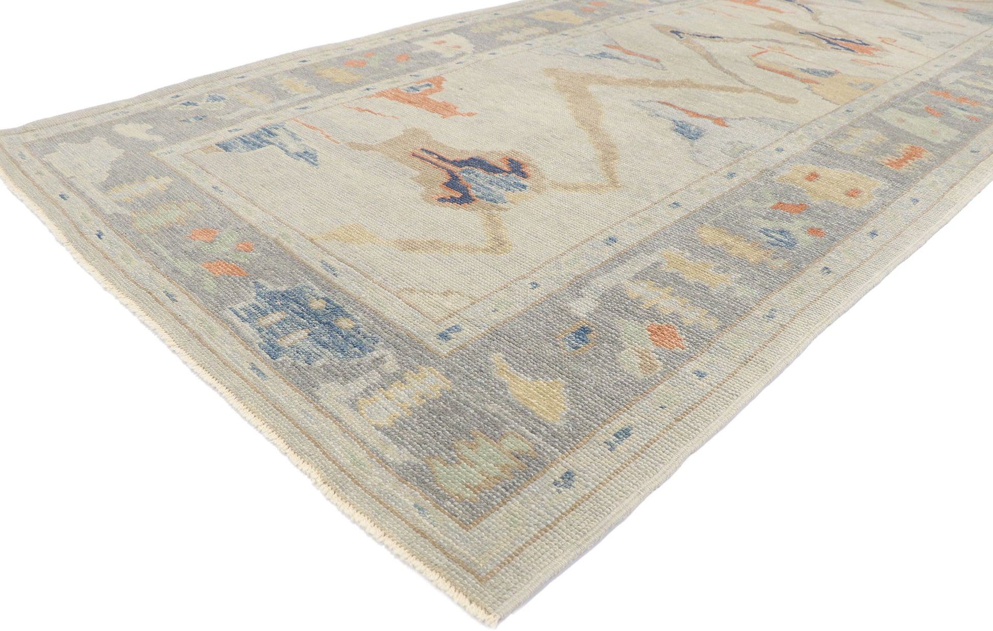 5 x 12 Contemporary Turkish Oushak Rug 53535