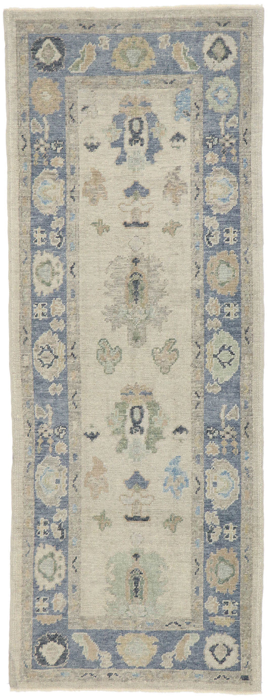 3 x 9 Contemporary Turkish Oushak Runner 53536