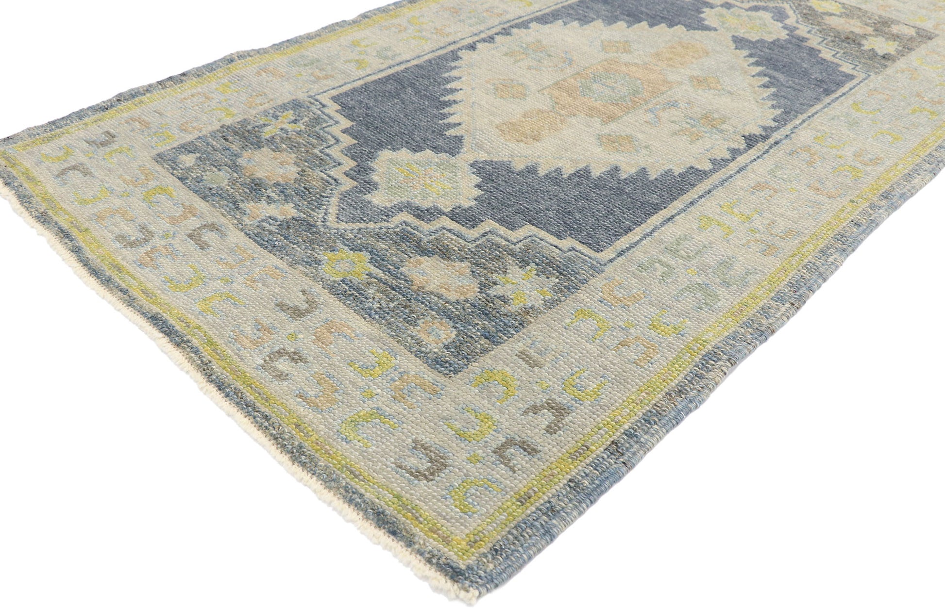 3 x 6 Contemporary Turkish Oushak Rug 53538