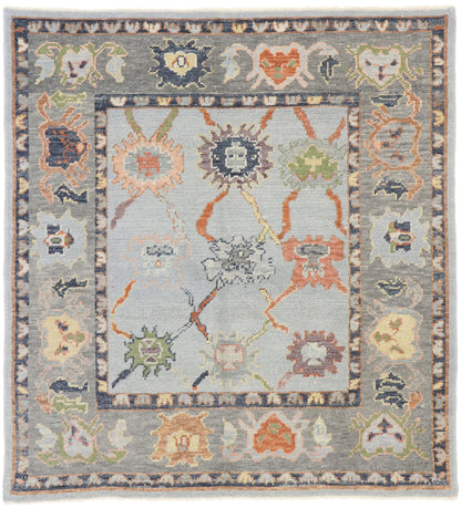 5 x 5 Contemporary Turkish Oushak Rug 53539
