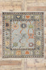 5 x 5 Contemporary Turkish Oushak Rug 53539