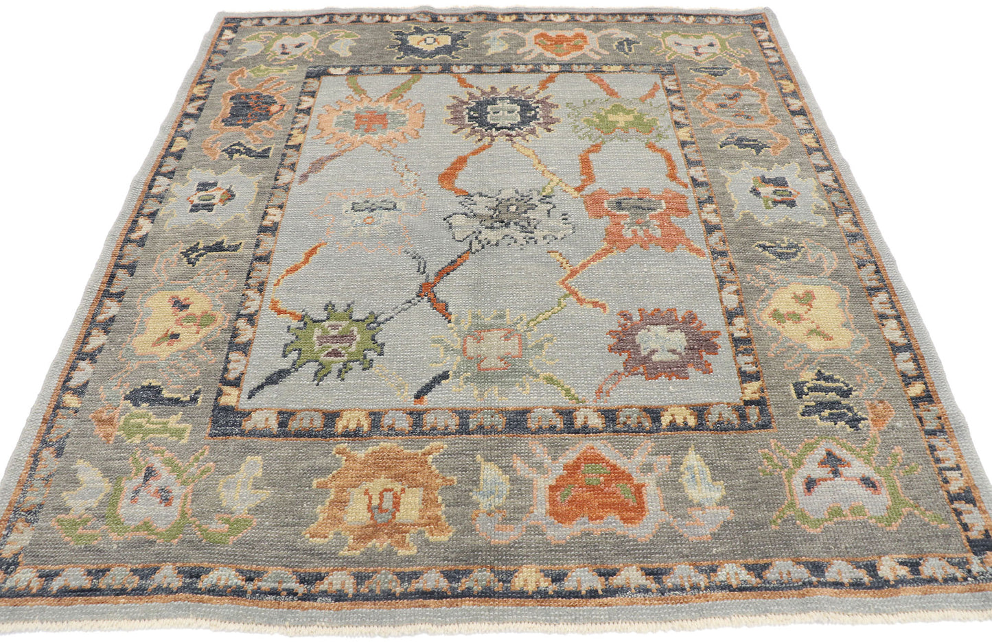 5 x 5 Contemporary Turkish Oushak Rug 53539