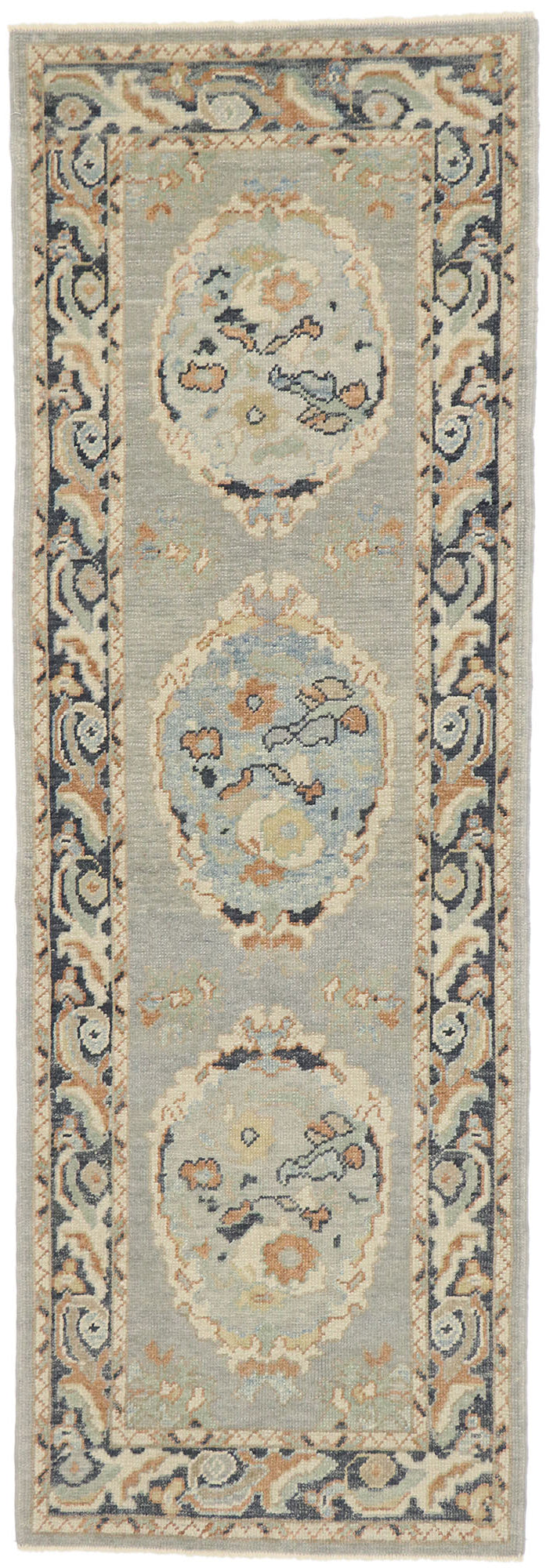 3 x 9 Contemporary Turkish Oushak Runner 53542