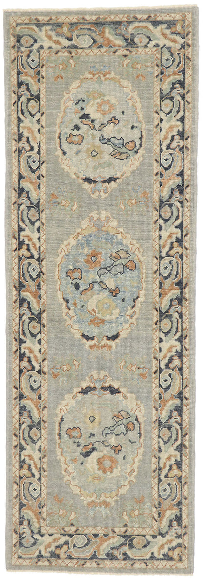 3 x 9 Contemporary Turkish Oushak Runner 53542