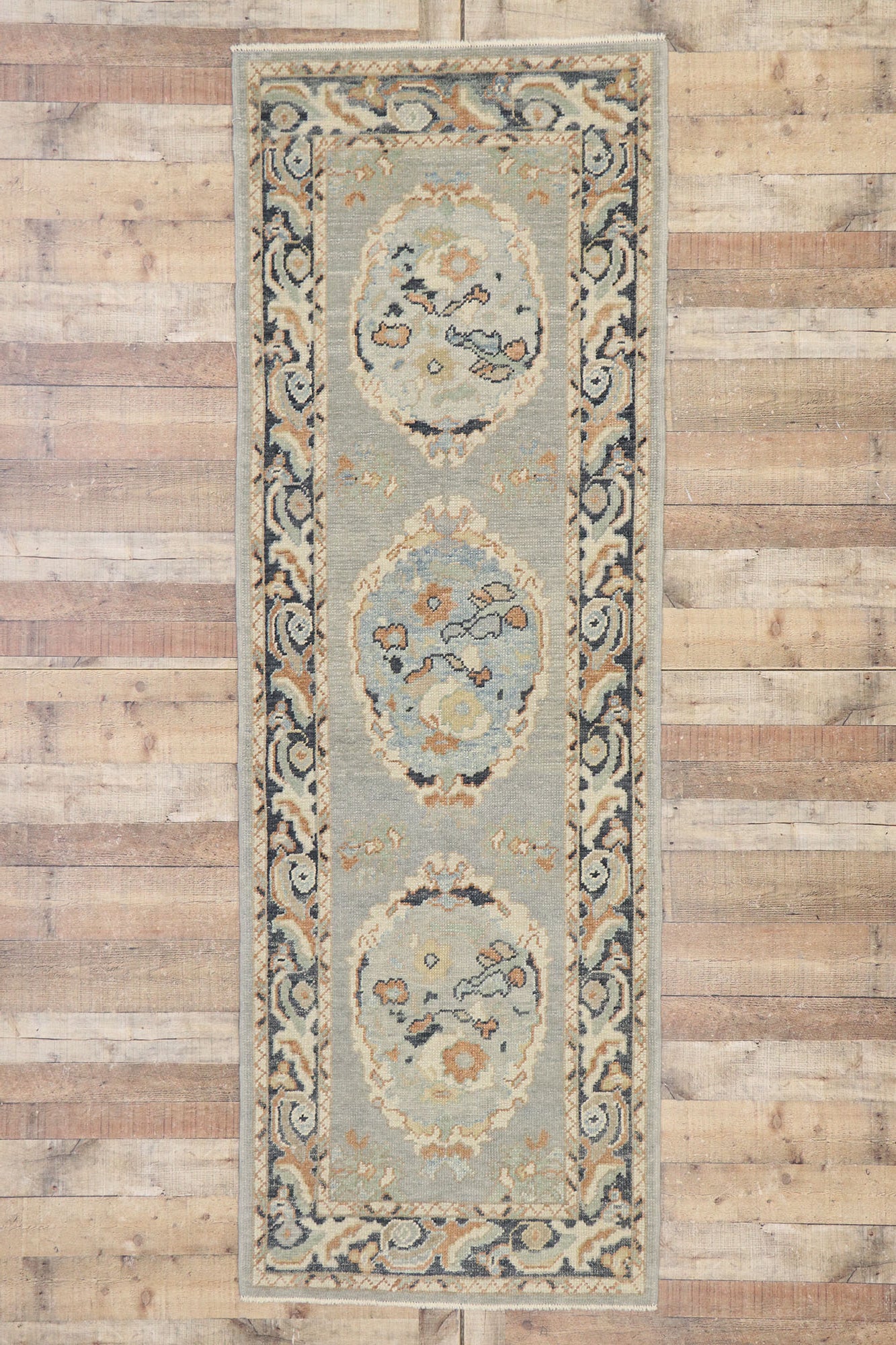 3 x 9 Contemporary Turkish Oushak Runner 53542