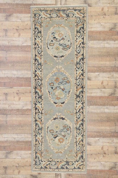 3 x 9 Contemporary Turkish Oushak Runner 53542