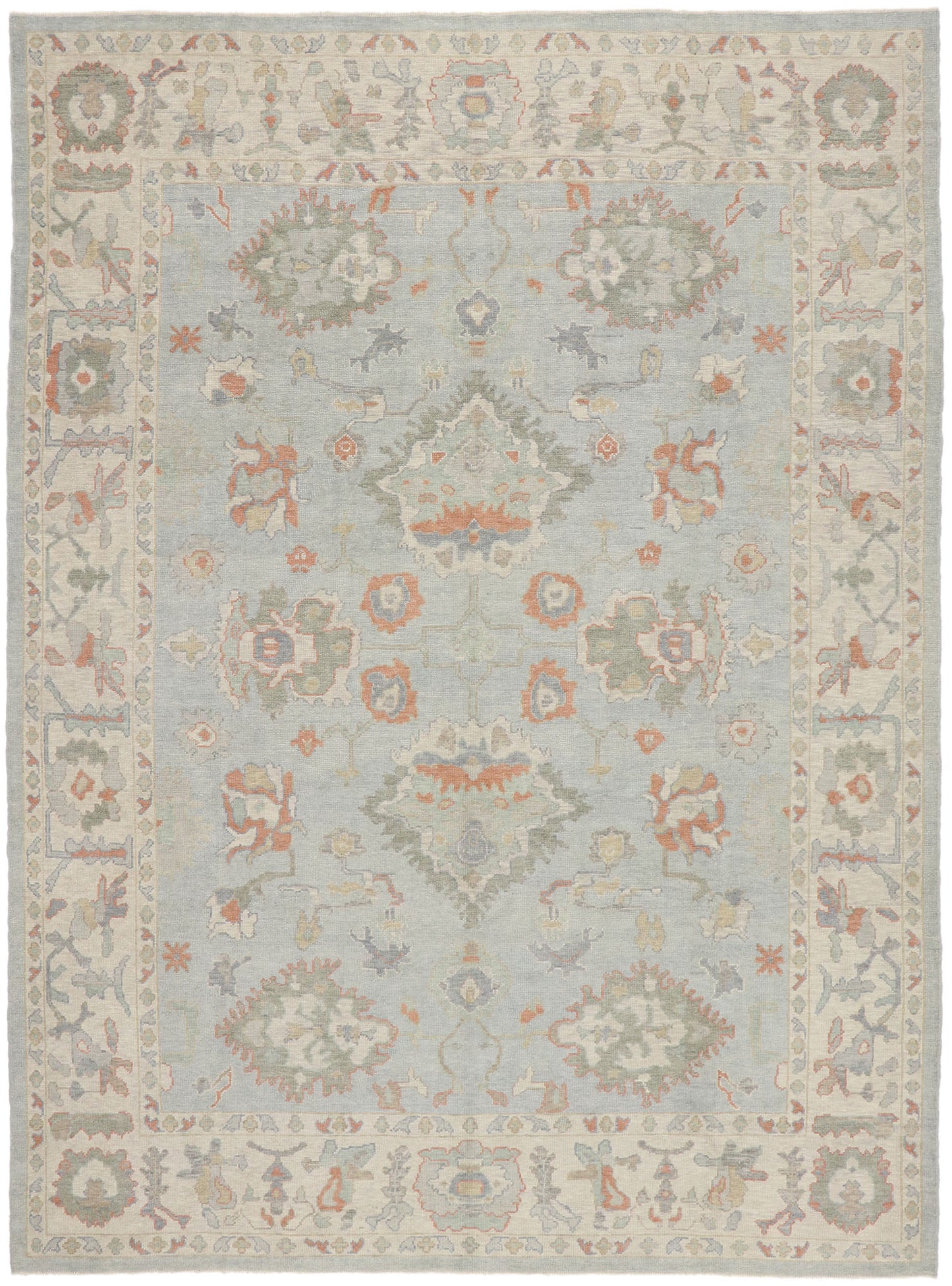10 X 14 Contemporary Turkish Oushak Rug 53547