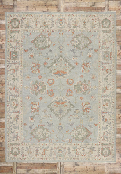 10 X 14 Contemporary Turkish Oushak Rug 53547