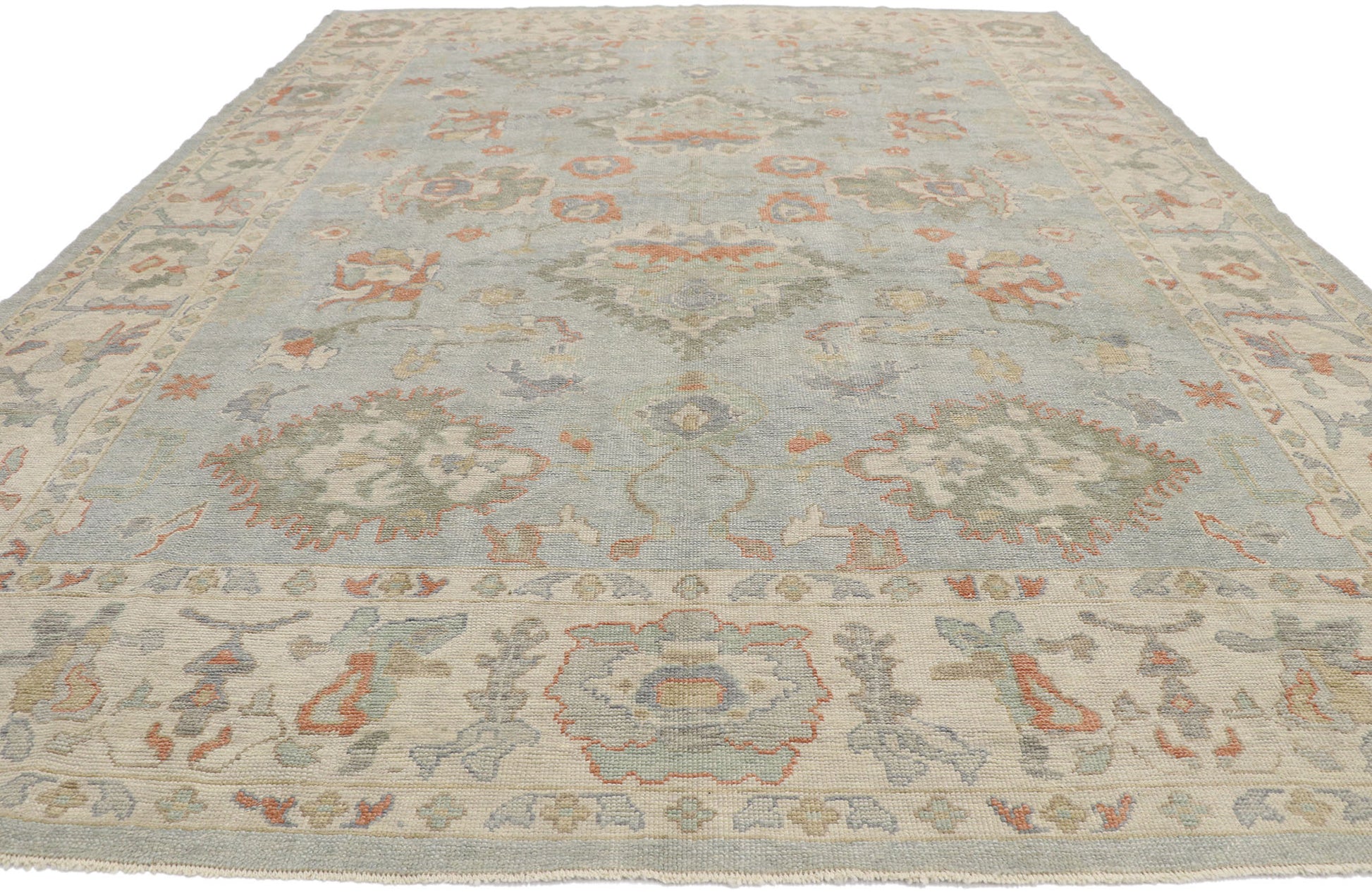 10 X 14 Contemporary Turkish Oushak Rug 53547
