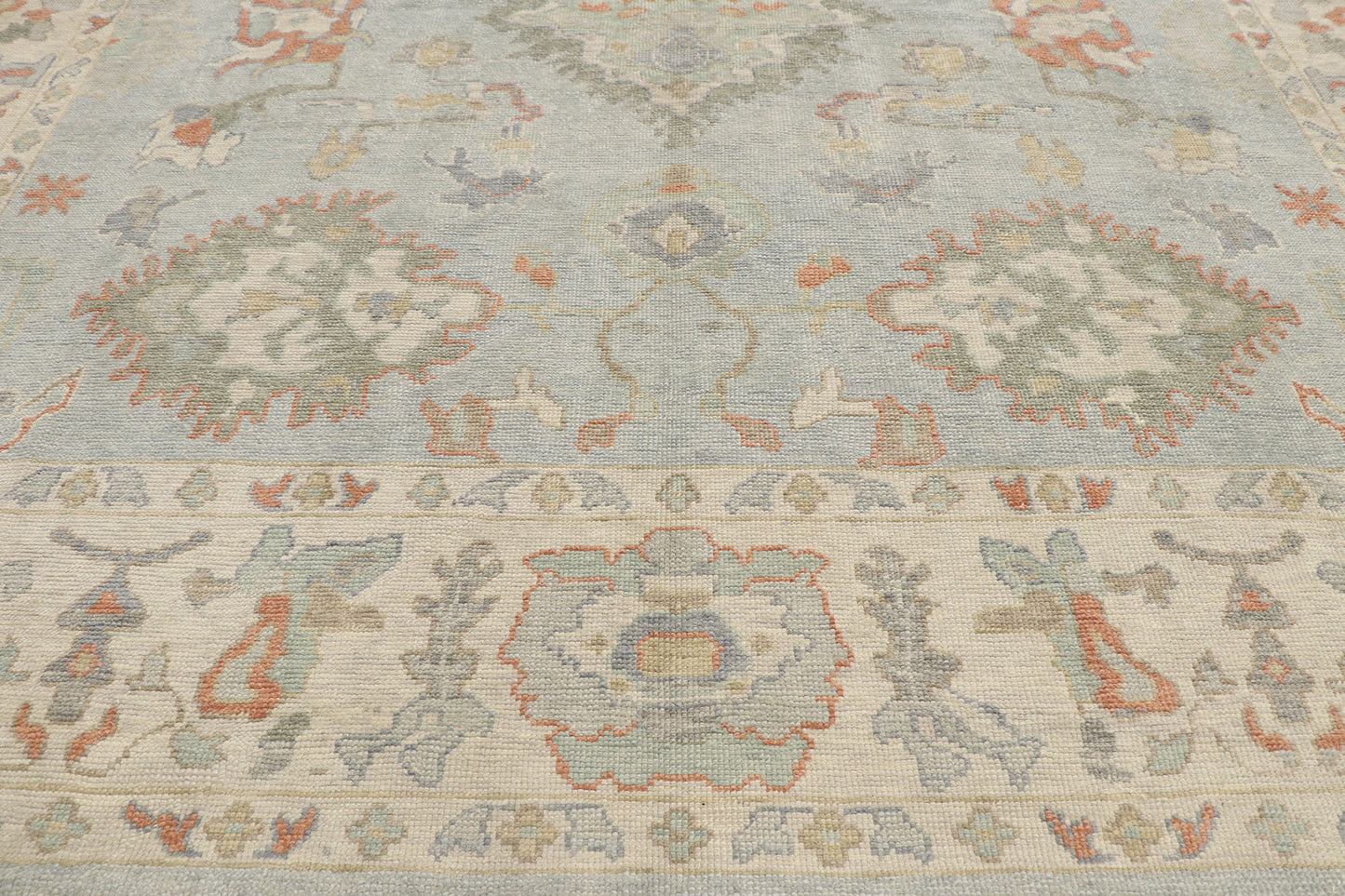 10 X 14 Contemporary Turkish Oushak Rug 53547