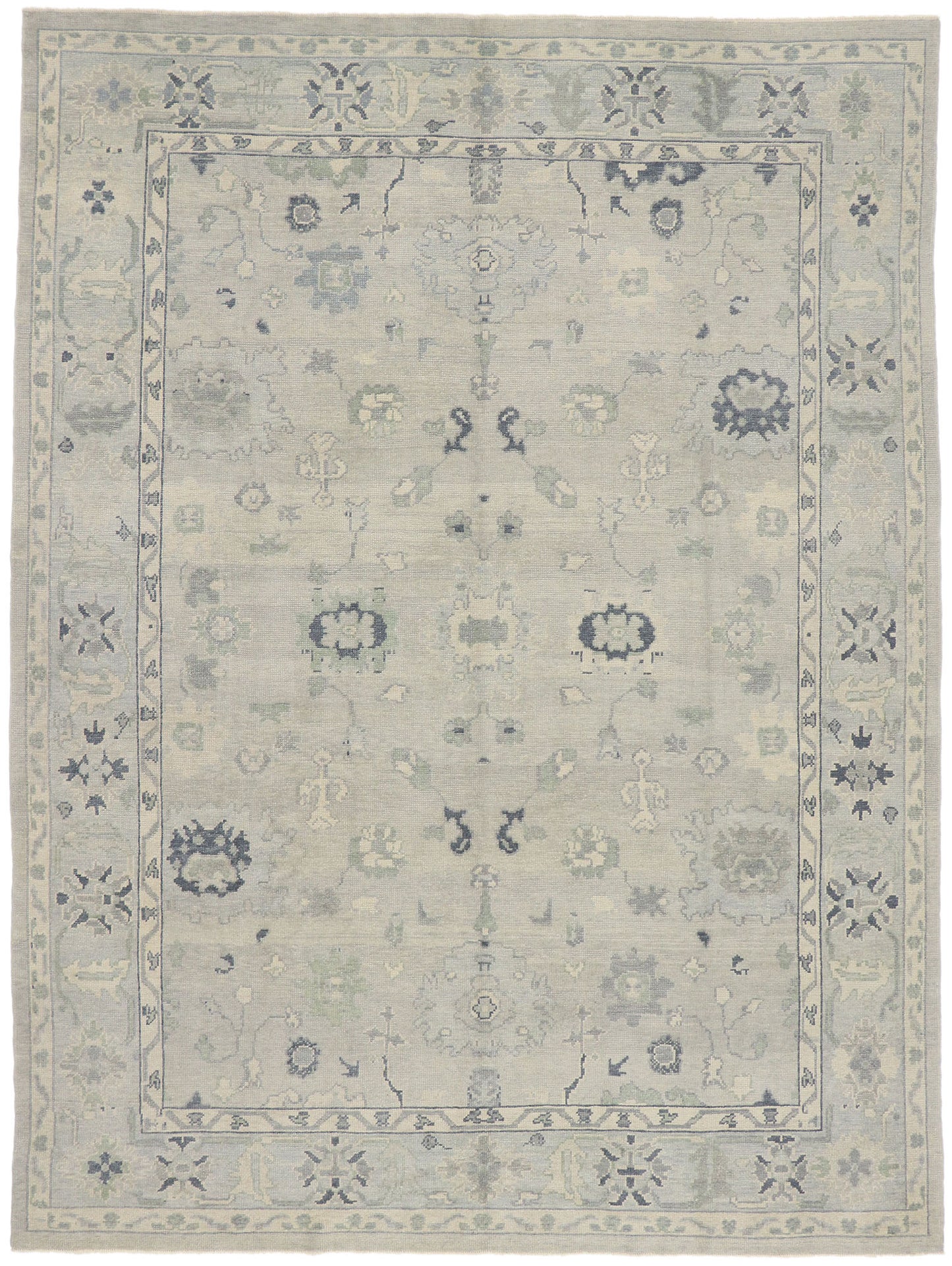 9 x 12 Contemporary Turkish Oushak Rug 53548