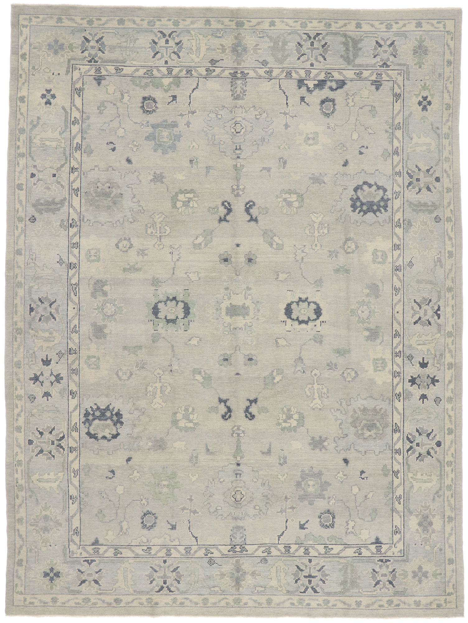 9 x 12 Contemporary Turkish Oushak Rug 53548