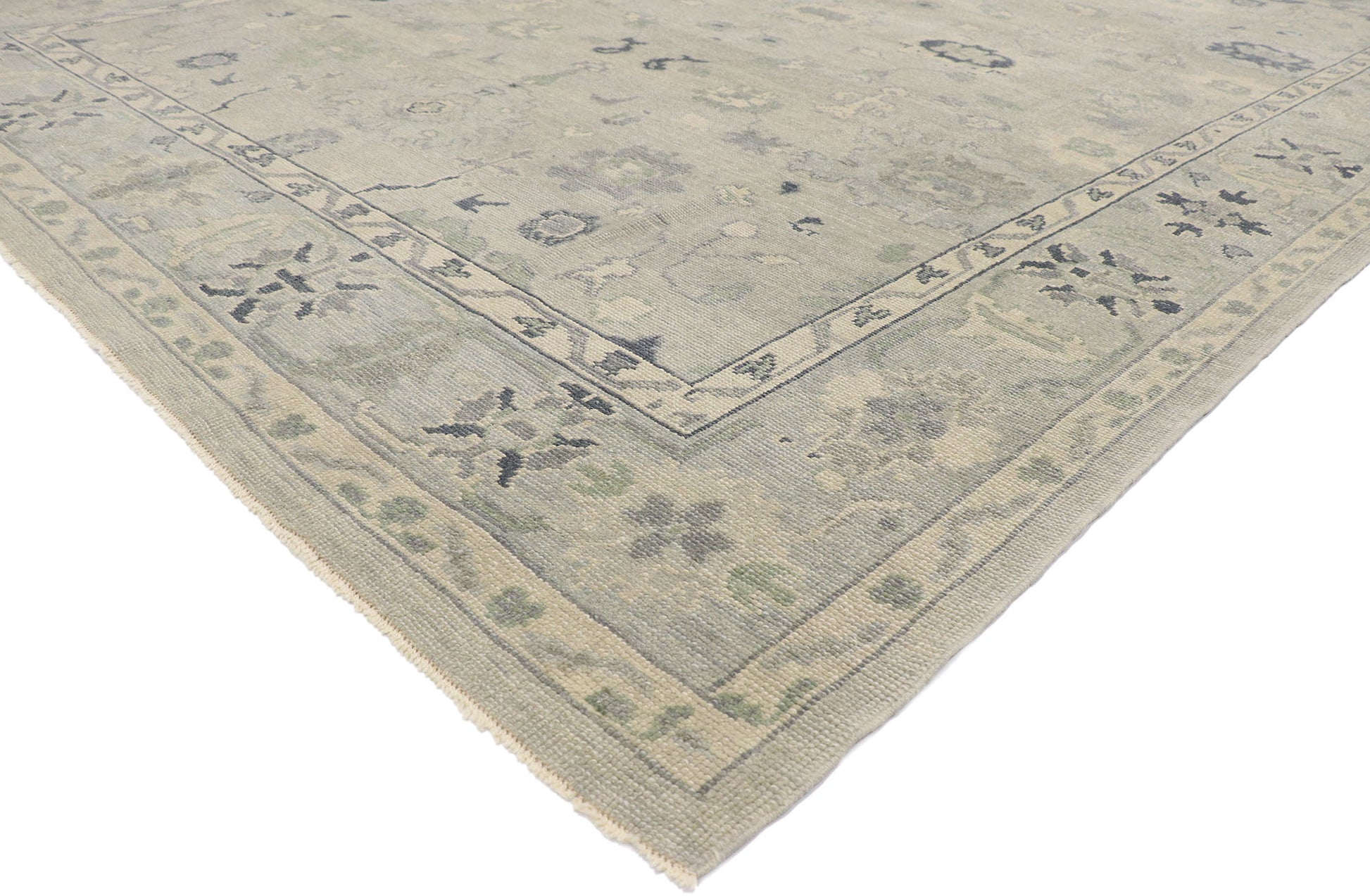 9 x 12 Contemporary Turkish Oushak Rug 53548