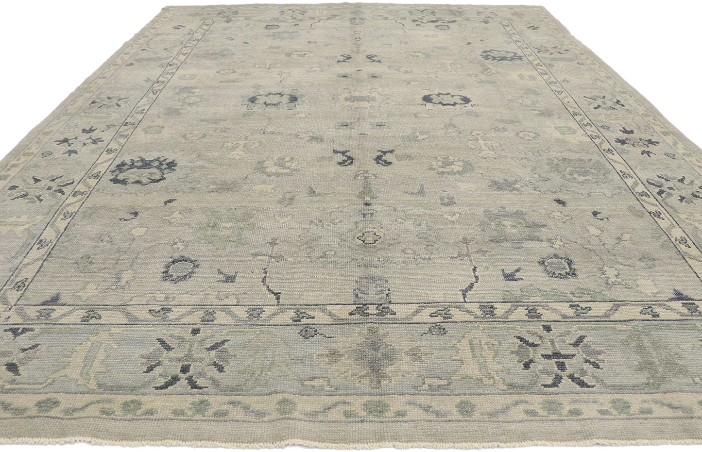 9 x 12 Contemporary Turkish Oushak Rug 53548