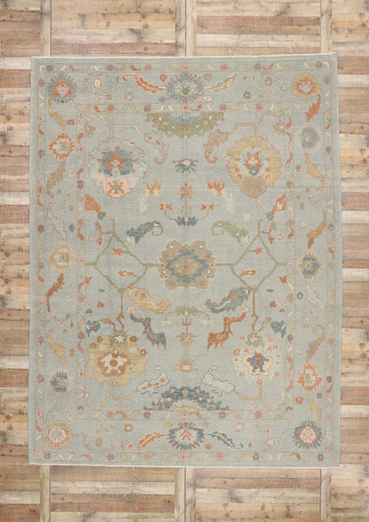 9 x 12 Contemporary Turkish Oushak Rug 53549