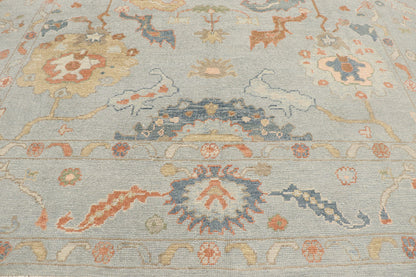 9 x 12 Contemporary Turkish Oushak Rug 53549