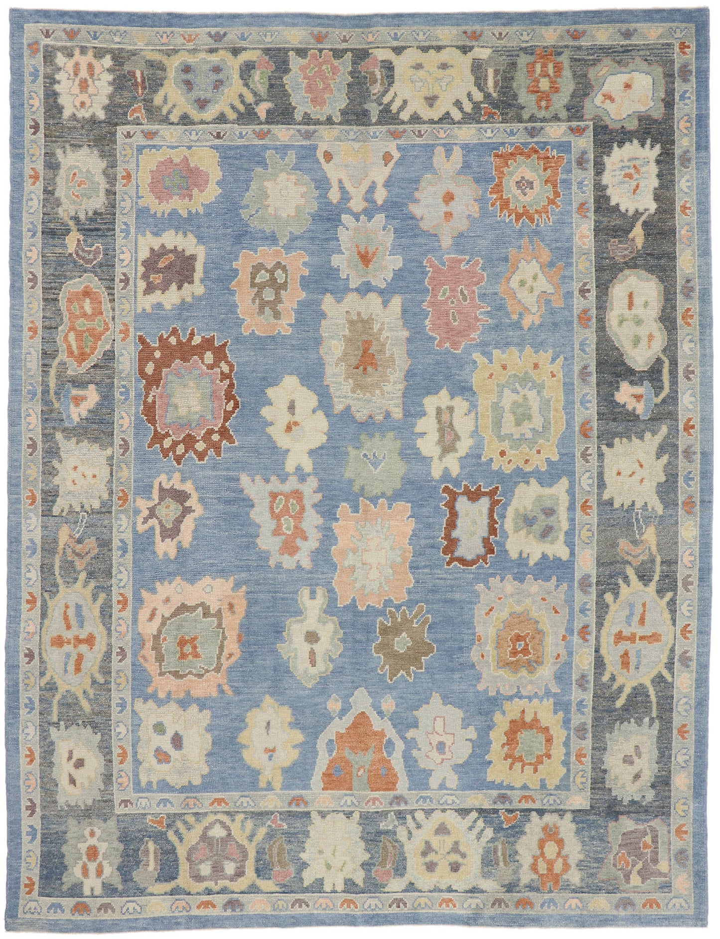 9 x 12 Contemporary Turkish Oushak Rug 53550