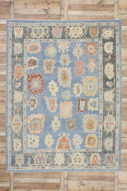 9 x 12 Contemporary Turkish Oushak Rug 53550