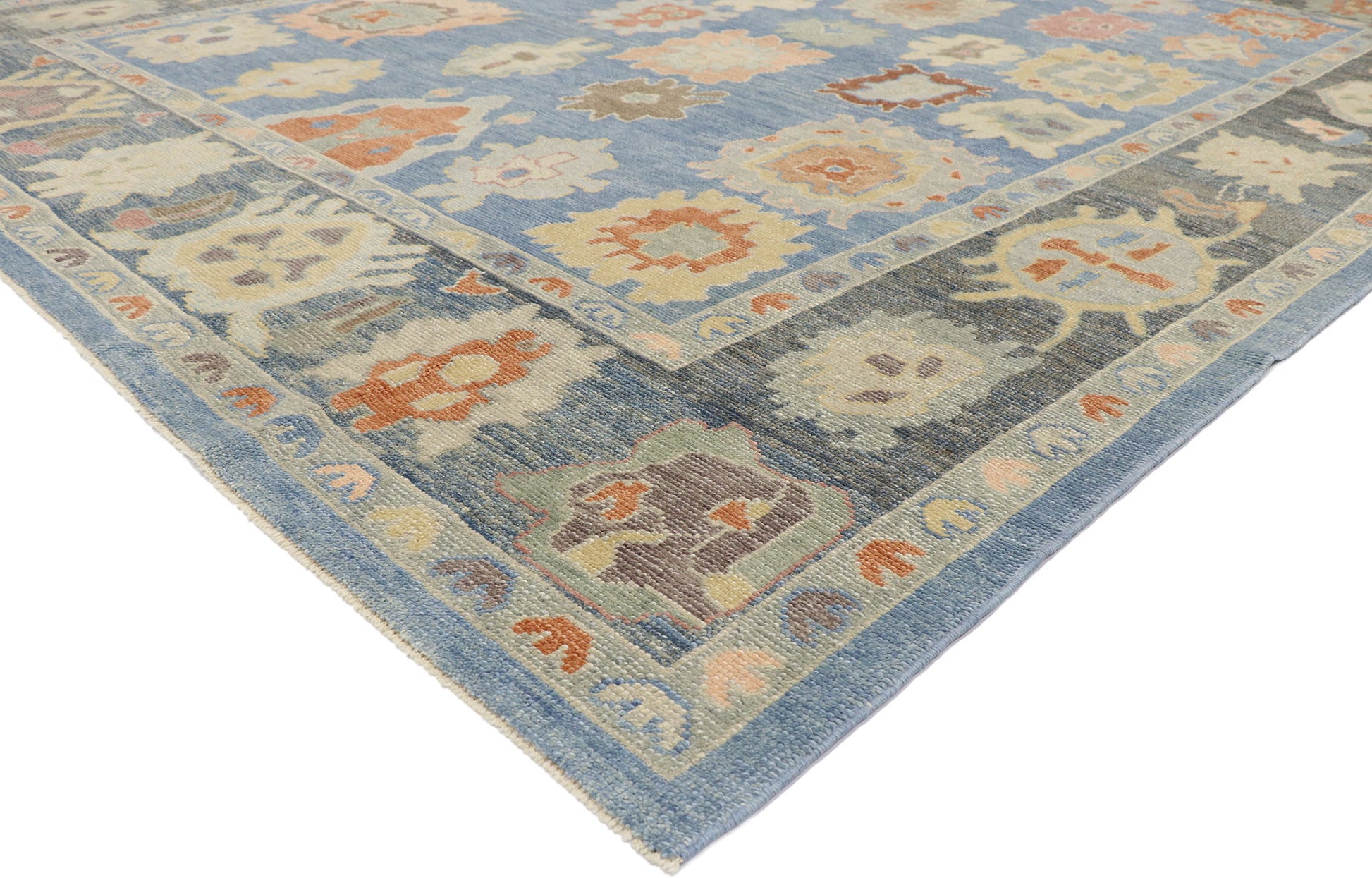 9 x 12 Contemporary Turkish Oushak Rug 53550