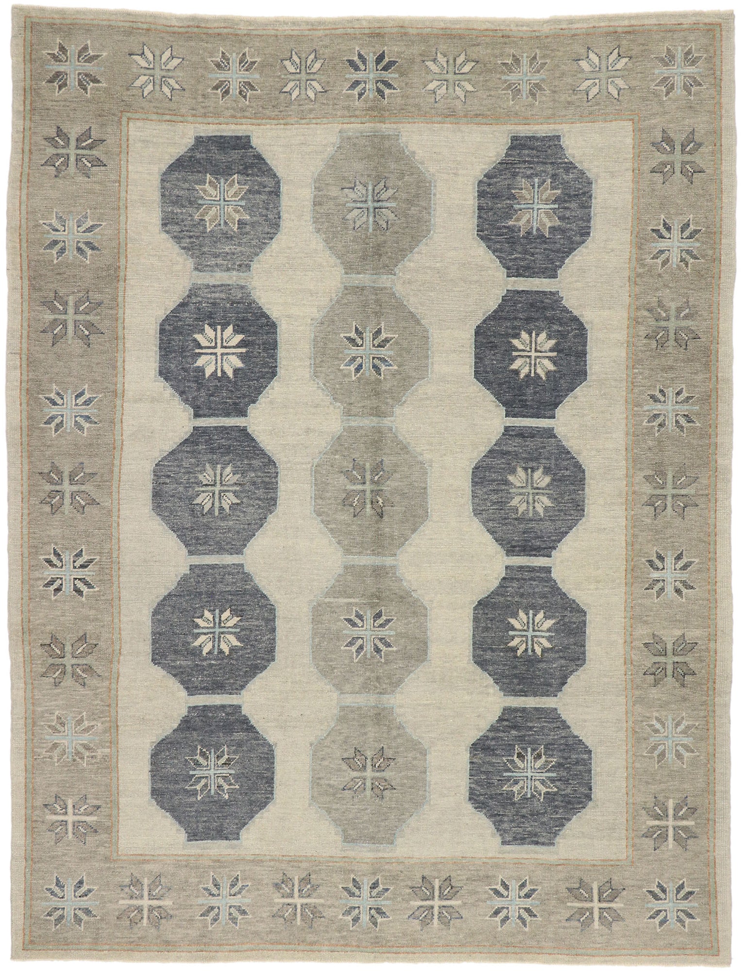 9 x 12 Contemporary Turkish Oushak Rug 53552