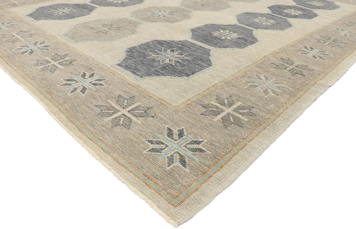 9 x 12 Contemporary Turkish Oushak Rug 53552