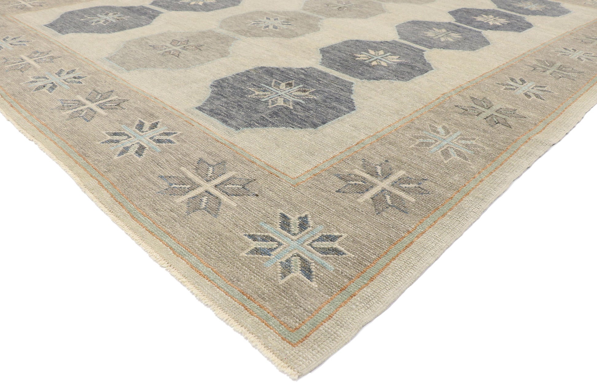 9 x 12 Contemporary Turkish Oushak Rug 53552