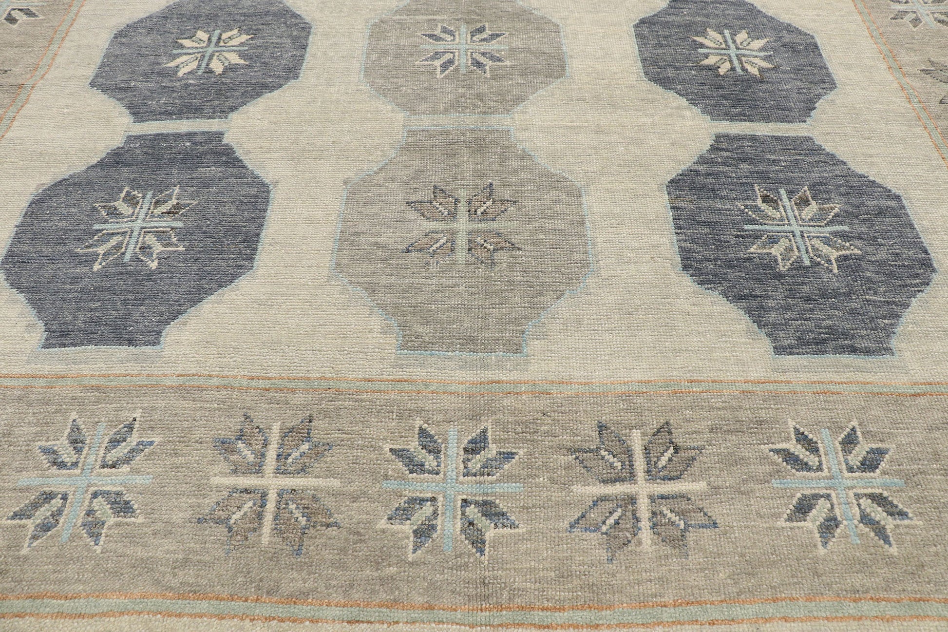 9 x 12 Contemporary Turkish Oushak Rug 53552