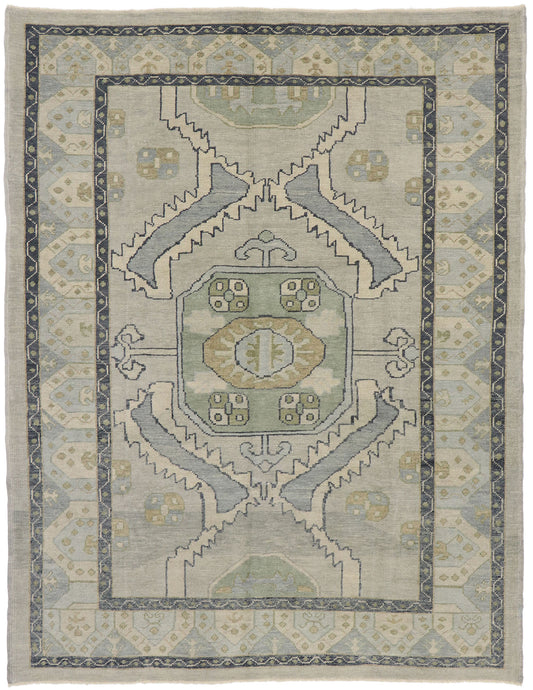7 x 9 Contemporary Turkish Oushak Rug 53553