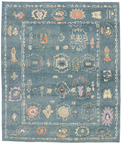 10 x 12 Colorful Turkish Oushak Rug 53554