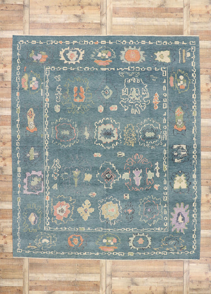 10 x 12 Colorful Turkish Oushak Rug 53554