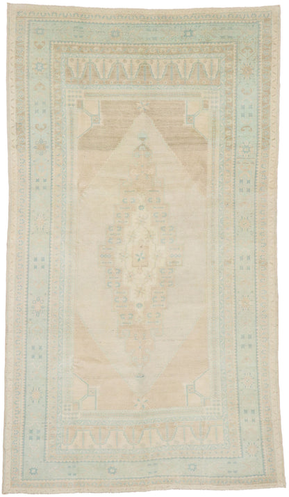 5 x 9 Vintage Turkish Oushak Rug 53559