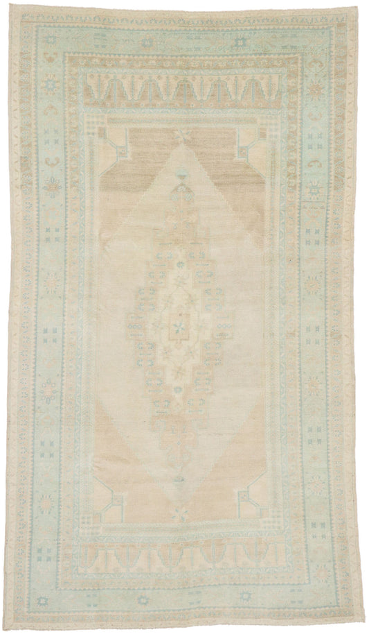 5 x 9 Vintage Turkish Oushak Rug 53559