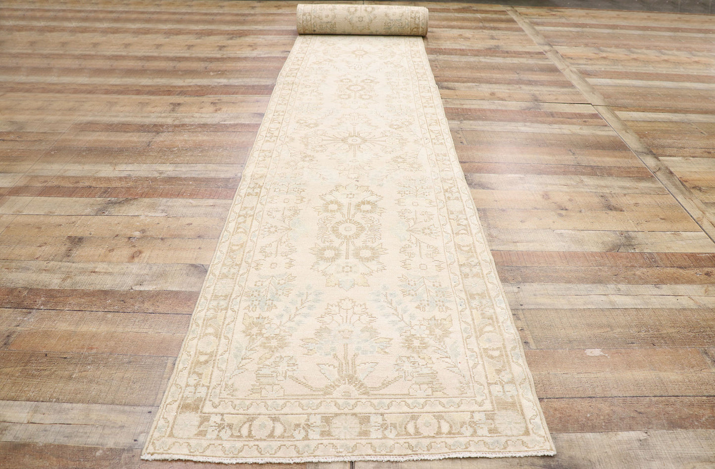 3 x 33 Vintage Persian Hamadan Runner 53562