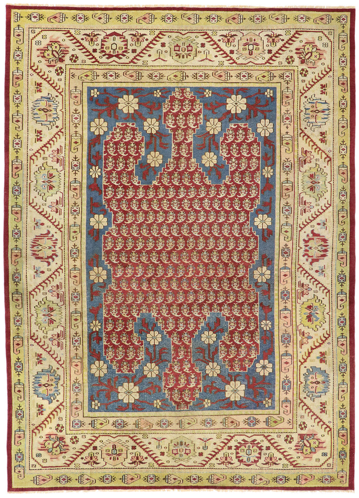 10 x 13 Antique Turkish Oushak Rug 53563