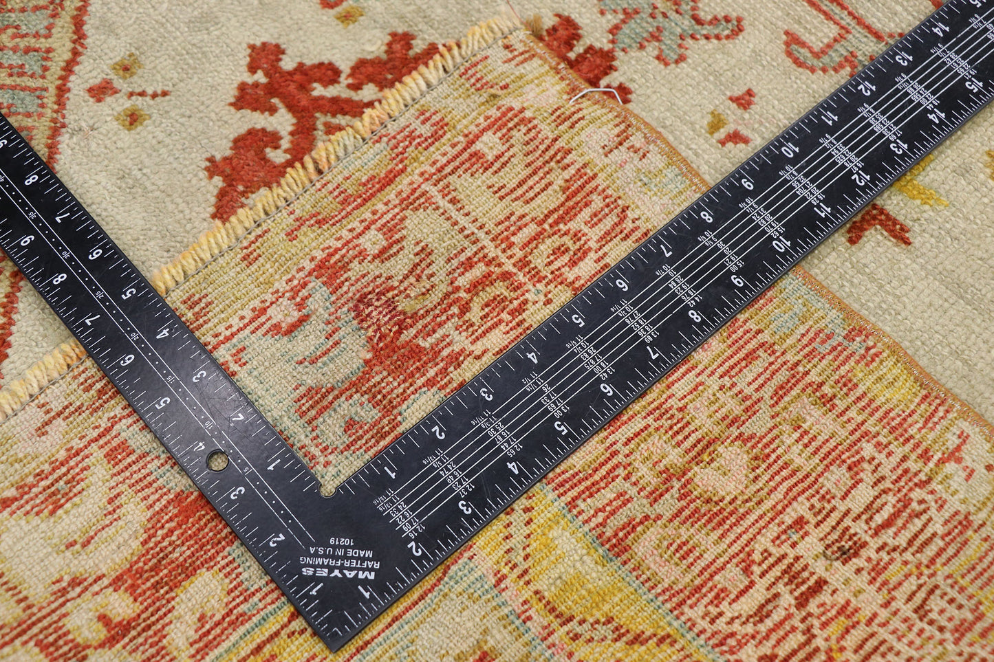 3 x 6 Antique Turkish Oushak Rug 53564