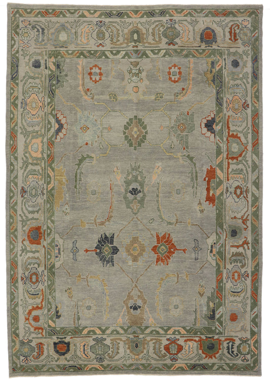 10 x 15 Contemporary Turkish Oushak Rug 53565