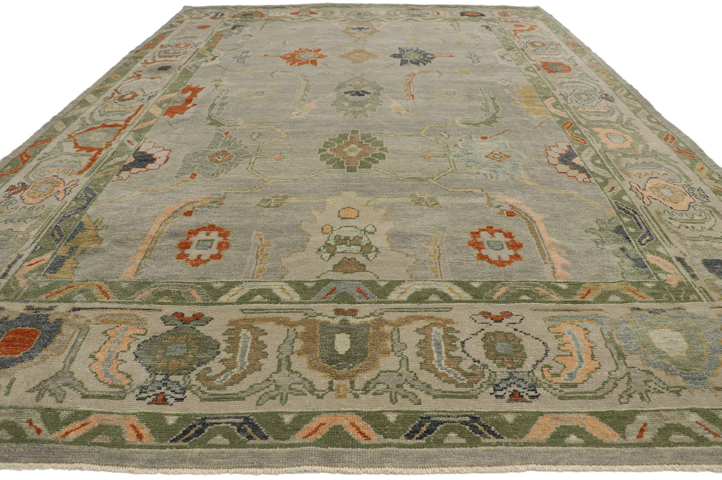 10 x 15 Contemporary Turkish Oushak Rug 53565