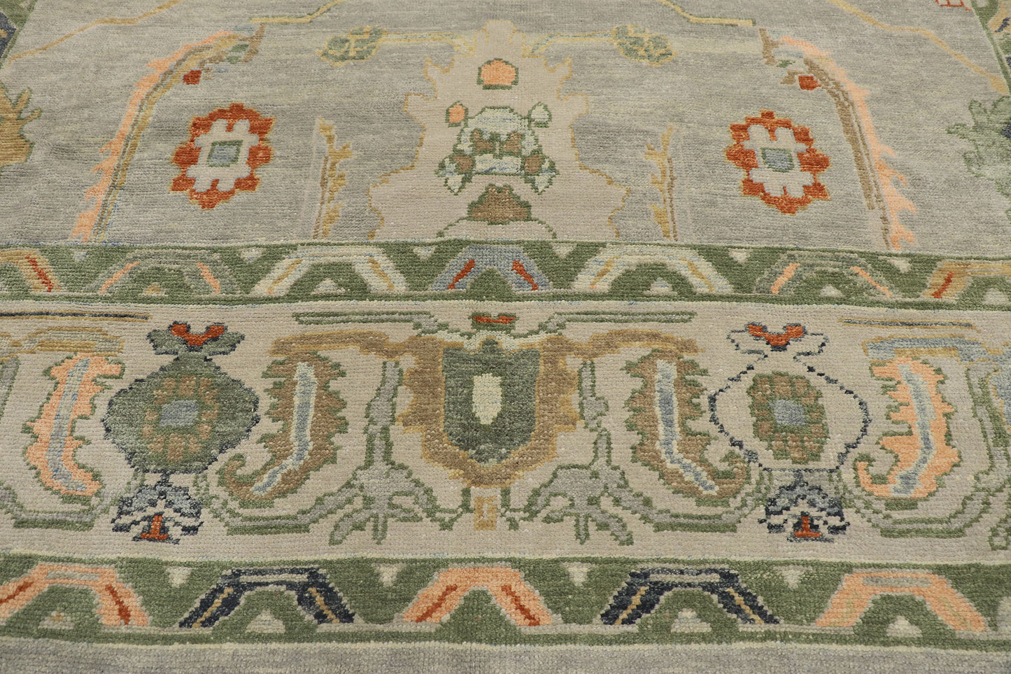 10 x 15 Contemporary Turkish Oushak Rug 53565