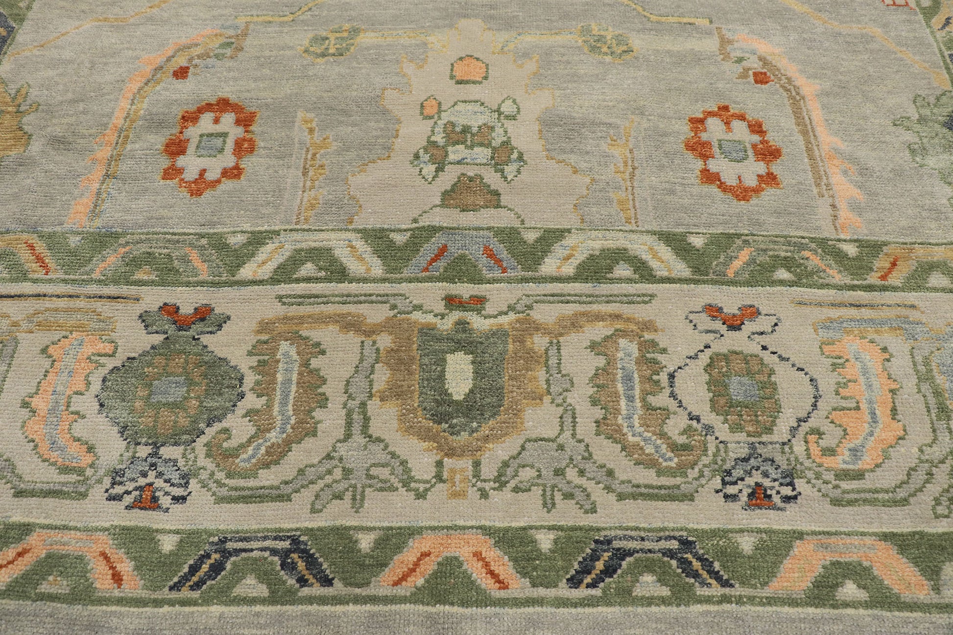 10 x 15 Contemporary Turkish Oushak Rug 53565