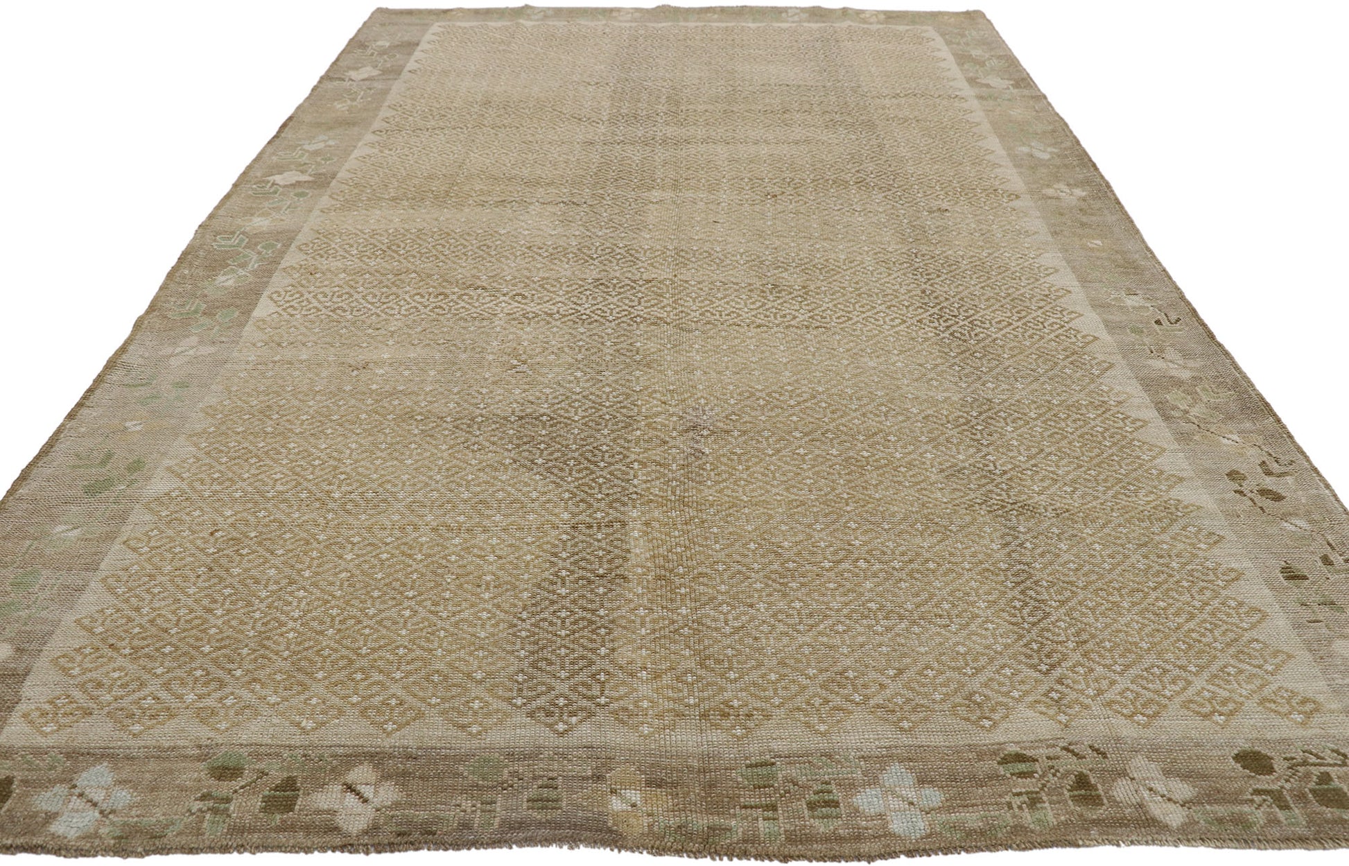 6 x 10 Vintage Turkish Kars Rug 53567