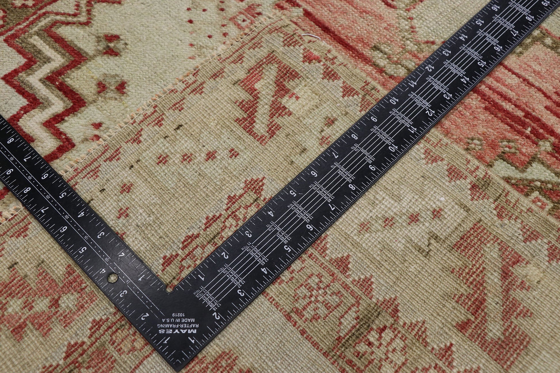 3 x 6 Vintage Turkish Oushak Rug 53571