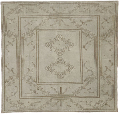 6 x 7 Vintage Turkish Oushak Rug 53572