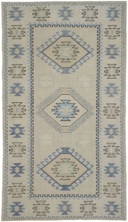 4 x 7 Vintage Turkish Oushak Rug 53573