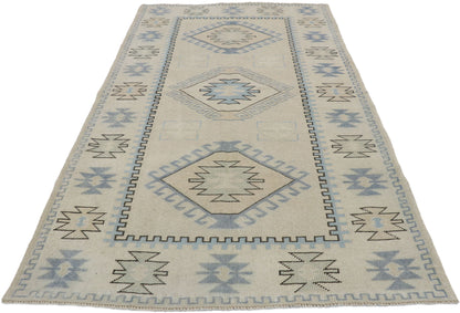 4 x 7 Vintage Turkish Oushak Rug 53573