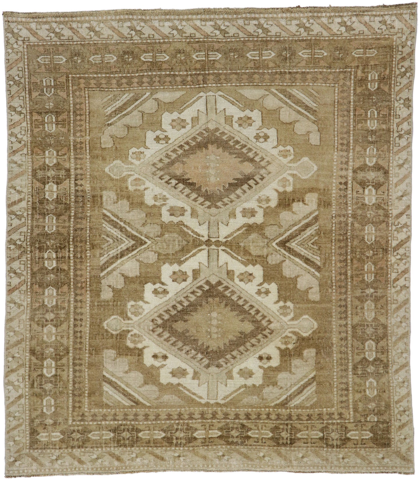 5 x 6 Vintage Turkish Kars Rug 53577