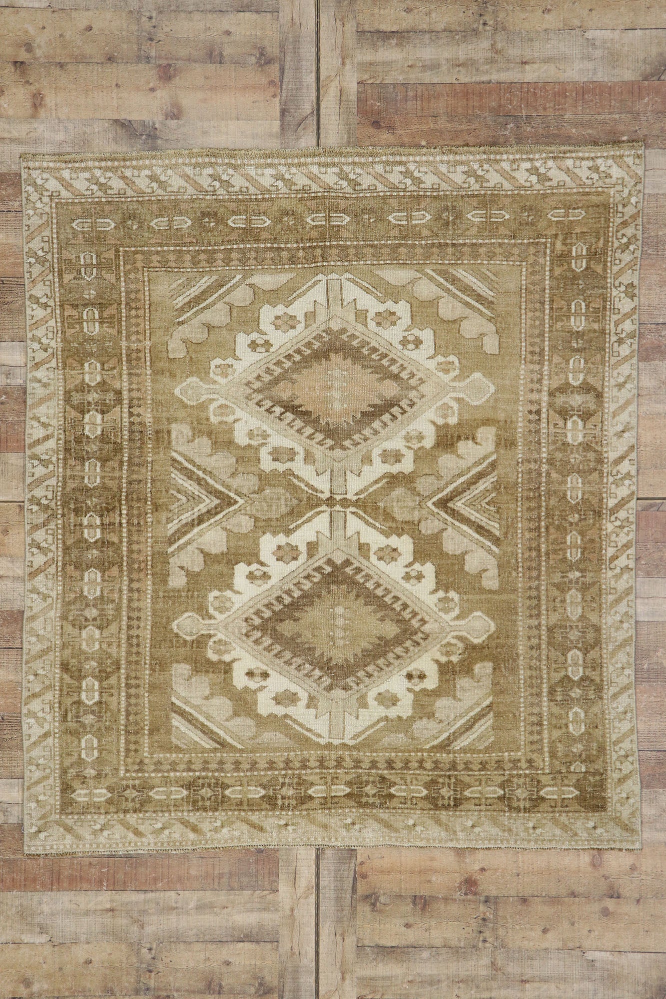 5 x 6 Vintage Turkish Kars Rug 53577